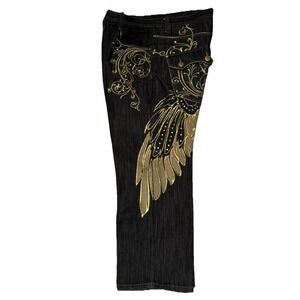 Fantastic  Shape VTG Y2K Imperious Jeans Men's Wing Embroidery - Size 40Wx32L